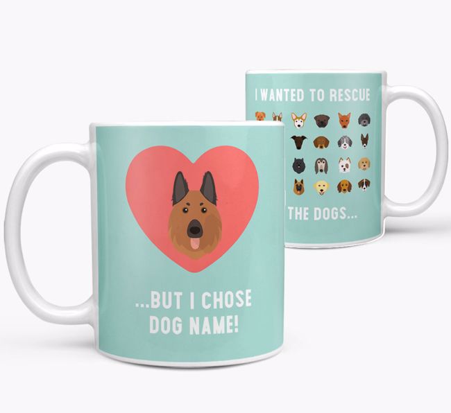 'Rescue All The Dogs' - Personalised {breedFullName} Mug
